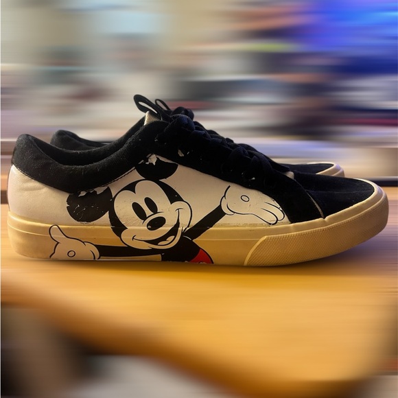 Disney | Shoes | Disney Black And Tan Mickey Mouse Sneakers | Poshmark